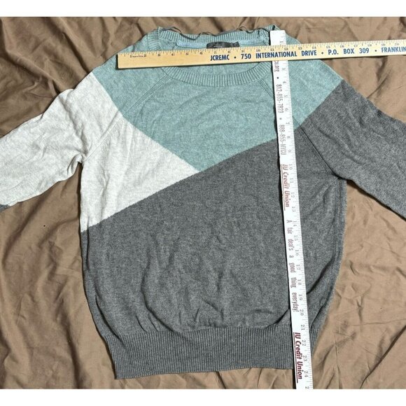 Prana Merino Wool Cotton Women's S Color Block Crewneck Sweater Long Sleeve - Picture 2 of 9